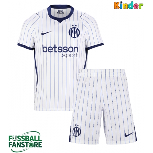 Inter Milan Alessandro Bastoni #95 Replik Auswärtstrikot Kinder 2026-27 Kurzarm (+ Kurze Hosen)